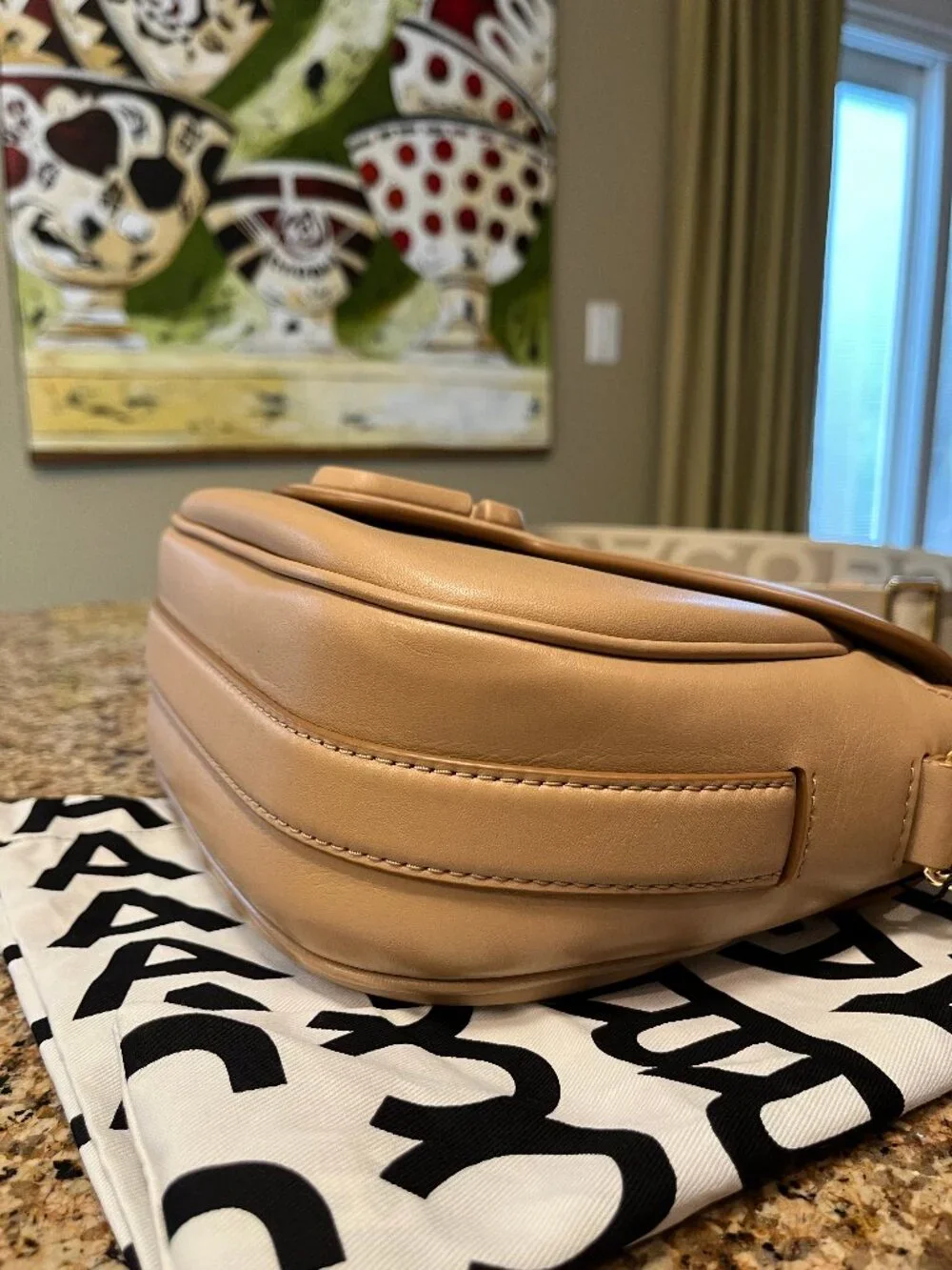 Marc Jacobs Saddle Bag Sz Medium - Leather - Authentic - Picture 14 of 17